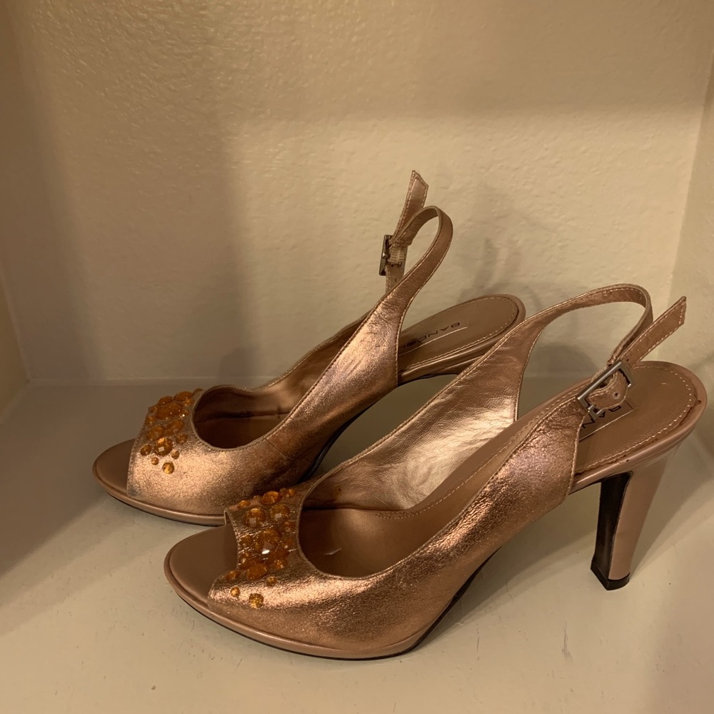 Bandalino champagne color, adorned with stones